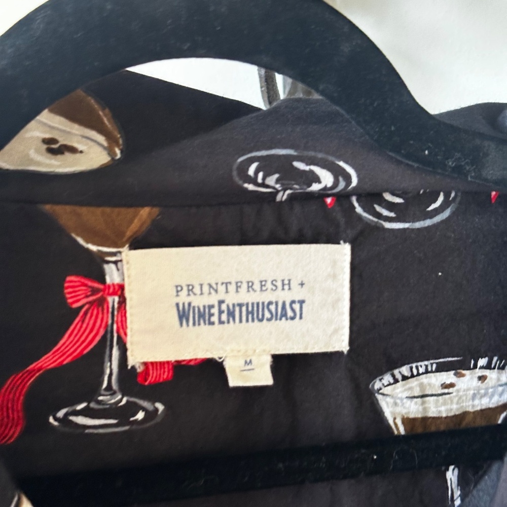 PrintFresh + Wine Enthusiast Espresso Martini Pajamas Medium Women's - Picture 4 of 6